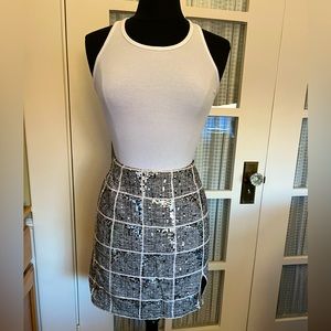 Beautiful Pink Tartan Sequin Skirt